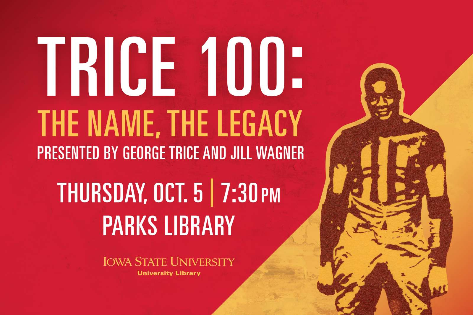 Jack Trice illustration lecture Oct. 5 7:30 p.m. in Parks Library