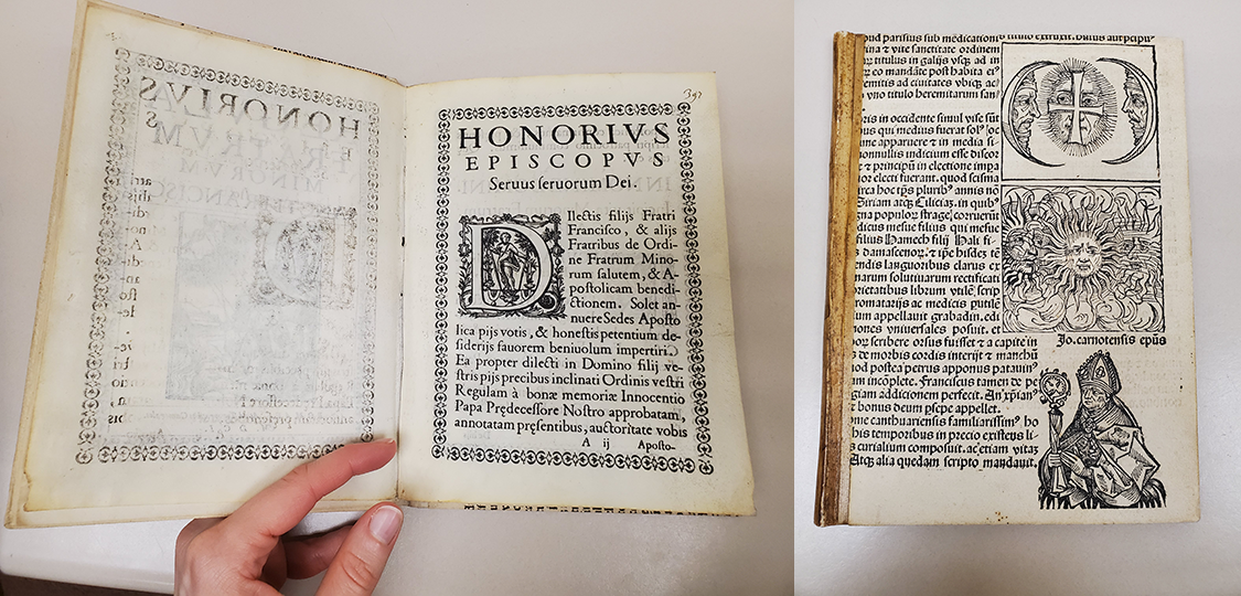 Regula Fratrum Minorum Sancti Francisci, printed on vellum, Rome 1601